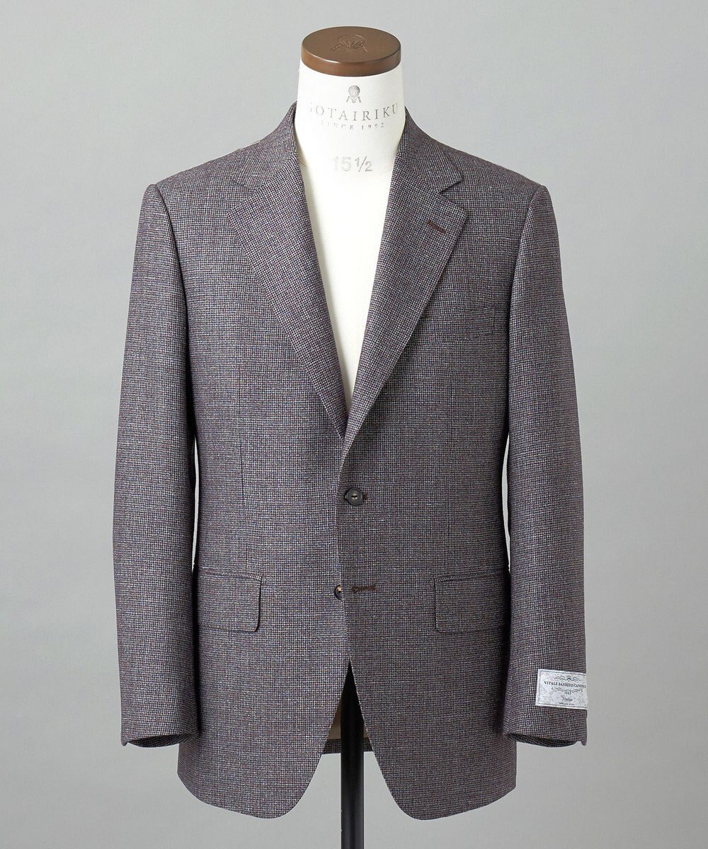 GOTAIRIKU 【CANONICO/カノニコ】 ヴィンテージ サキソニー3ピーススーツ （ブラウンミックス） 