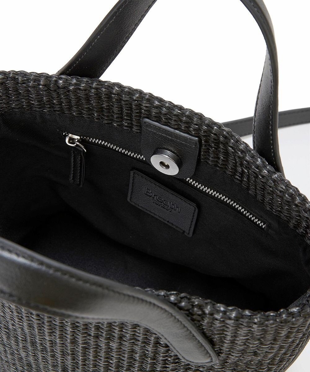 TOPKAPI 【Breath TOPKAPI】レザーハンドル ショルダー付き トート カゴバッグ 