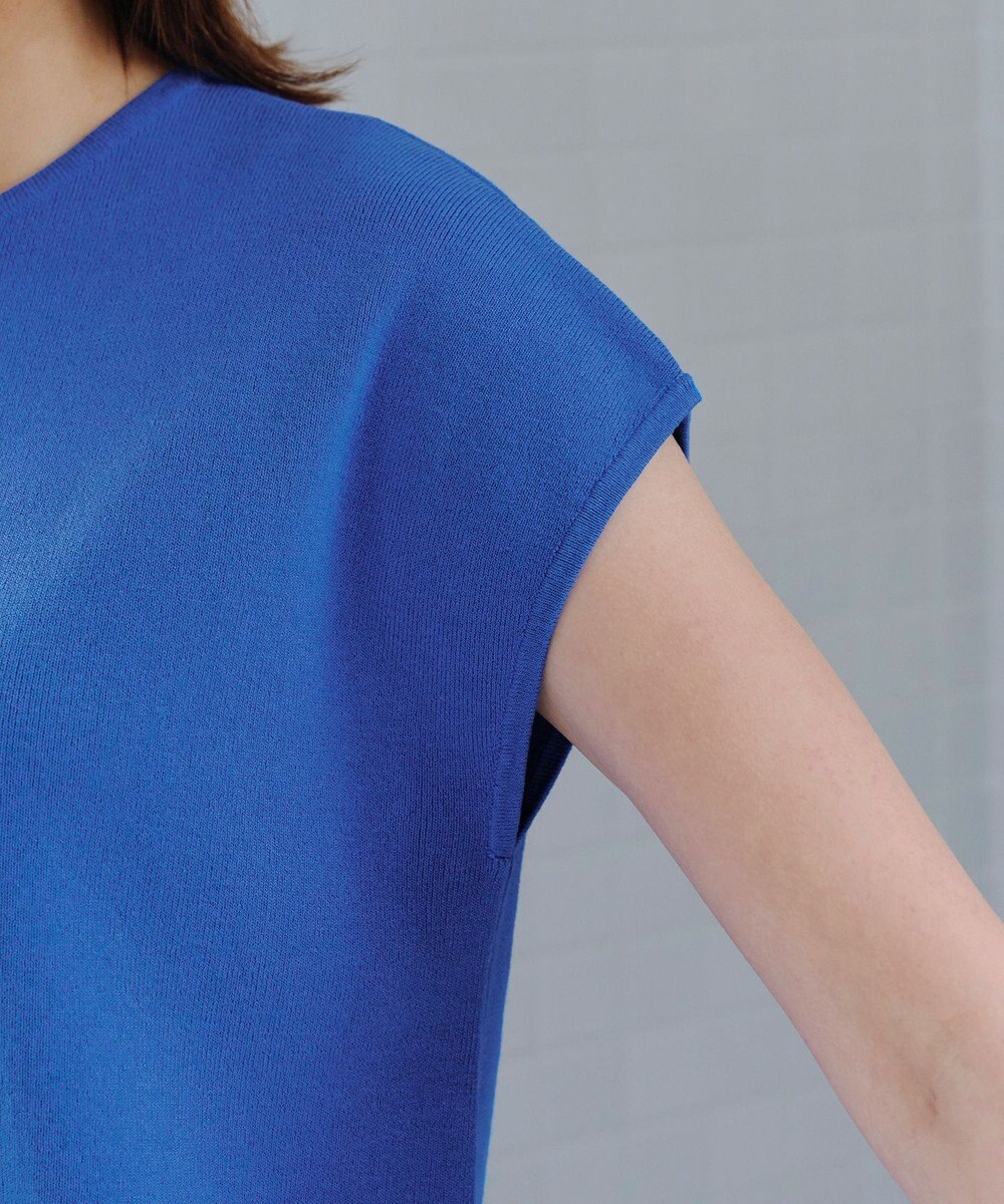 Tiaclasse 【小倉優子さん着用・洗える】フレンチスリーブニットトップス 