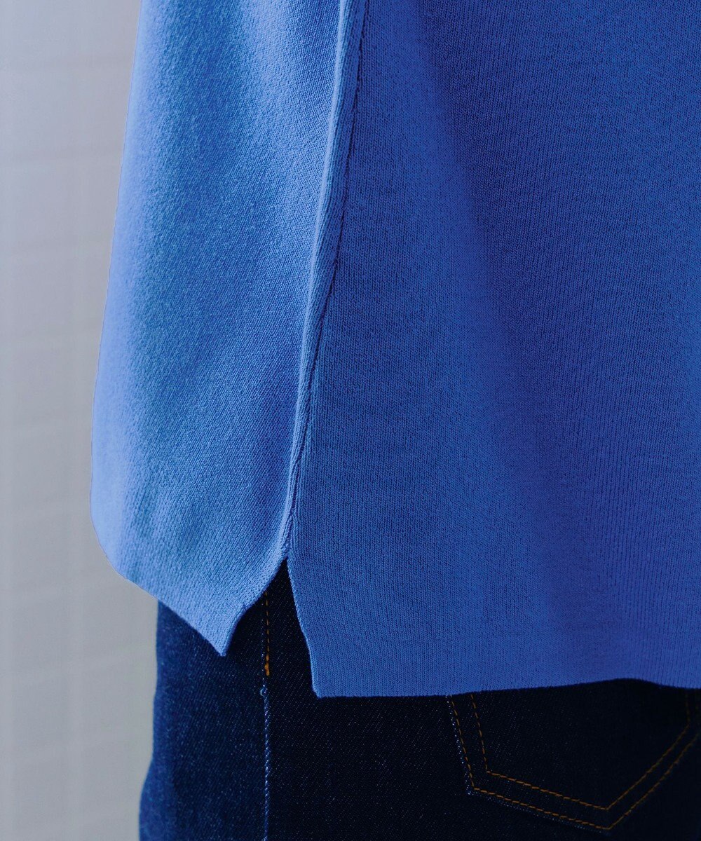 Tiaclasse 【小倉優子さん着用・洗える】フレンチスリーブニットトップス 