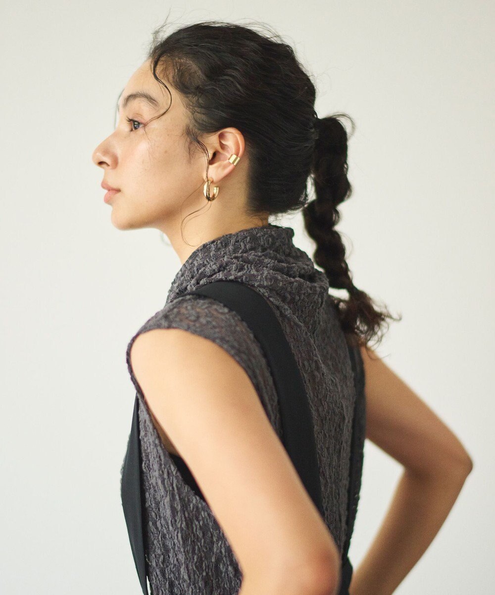 #Newans タートルネックレースブラウス 