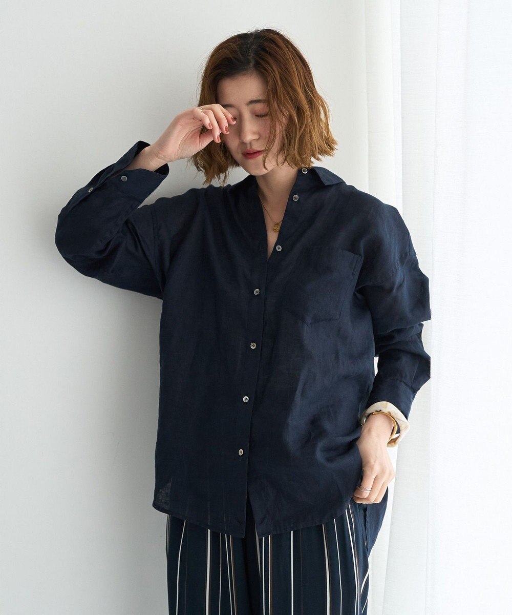 YECCA VECCA 3wayフレンチリネンシャツ 