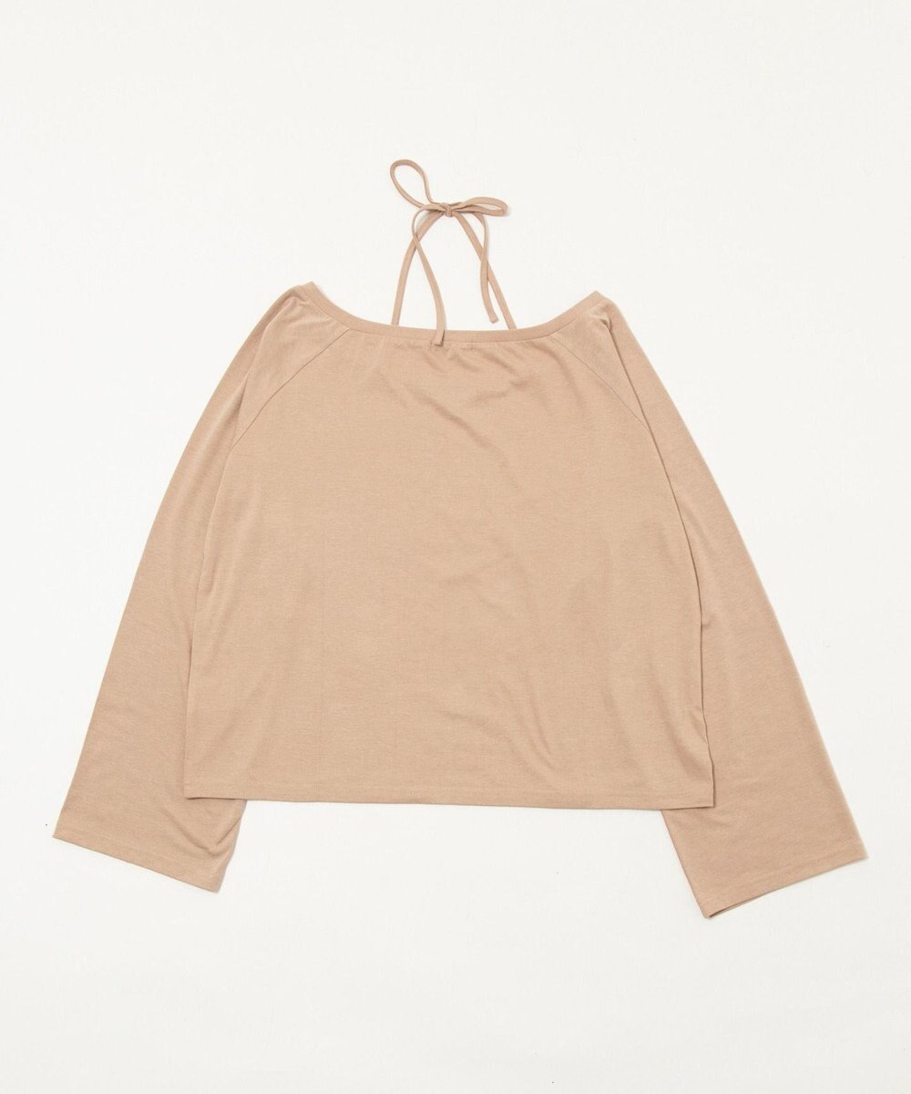 WEGO オフショルダークロスロゴトップ 