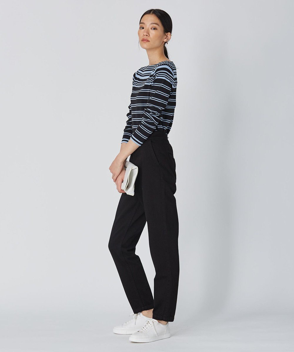 ICB 【洗える】 ハイブリッドボーダー ニットプルオーバー 