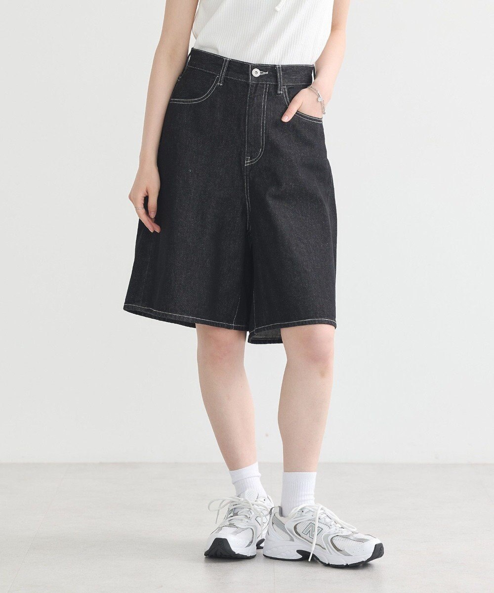 earth music&ecology デニムハーフパンツ 