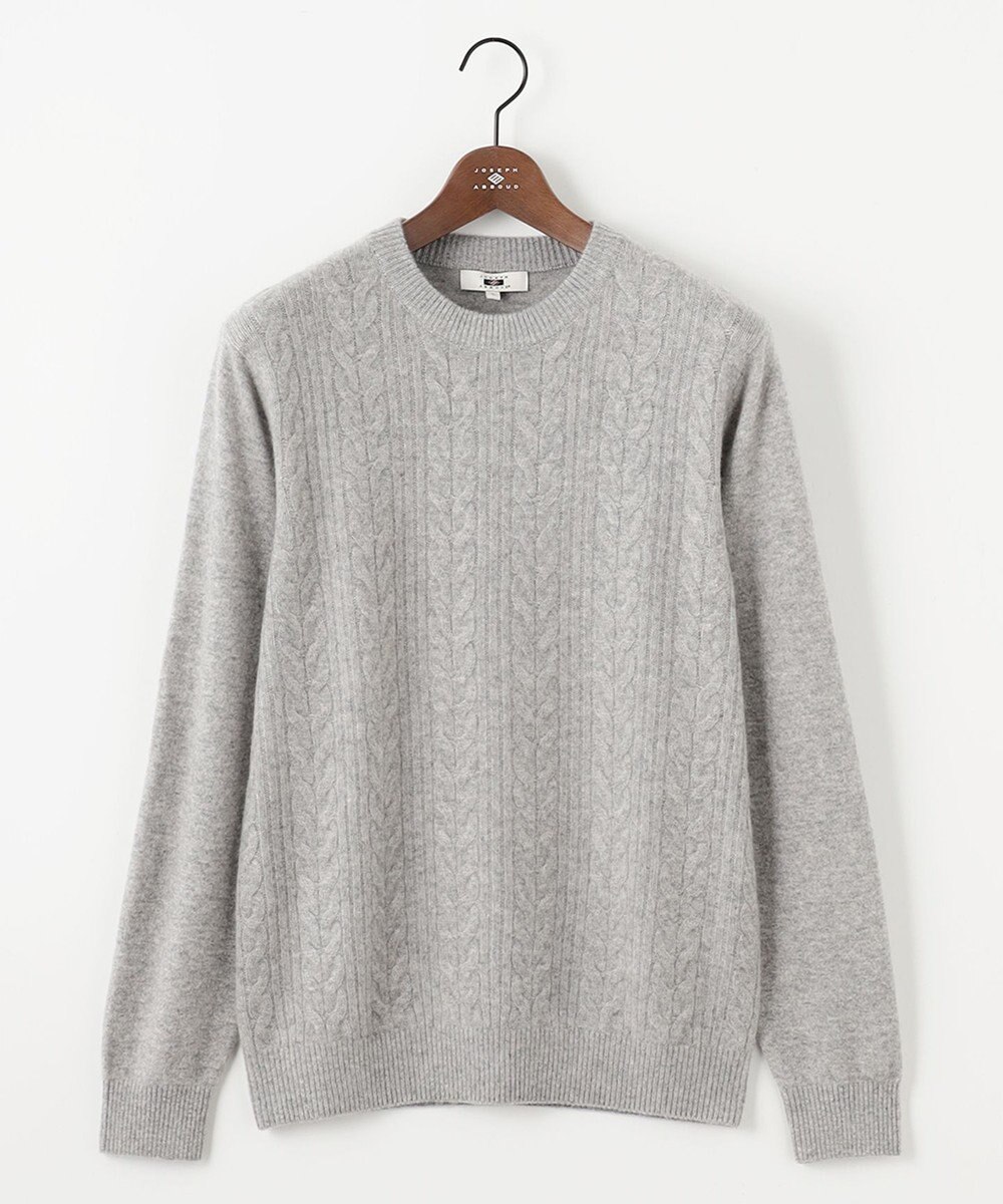 JOSEPH ABBOUD 【暖か・軽量】カシミヤブレンド クルーネック ニット 