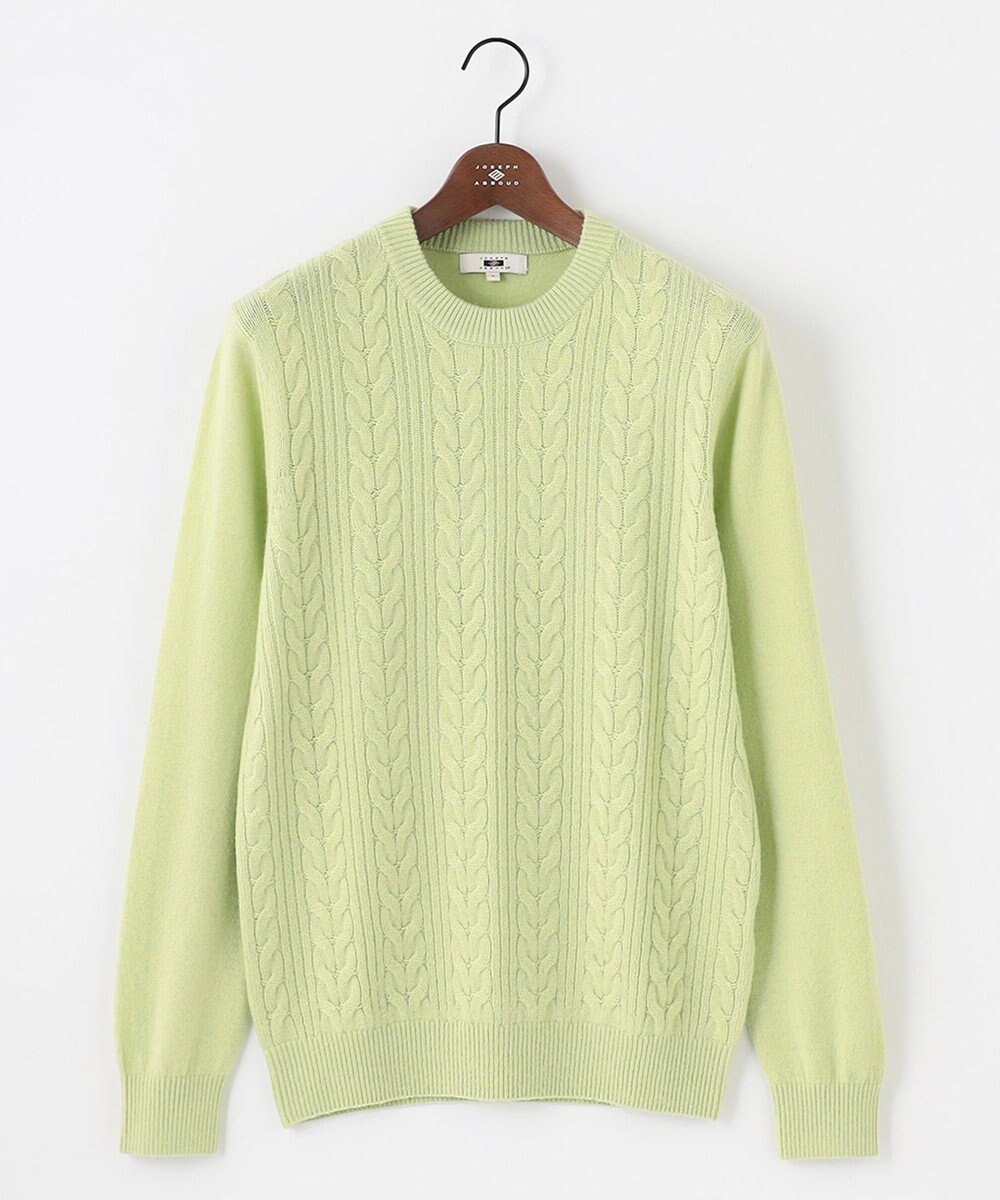 JOSEPH ABBOUD 【暖か・軽量】カシミヤブレンド クルーネック ニット 