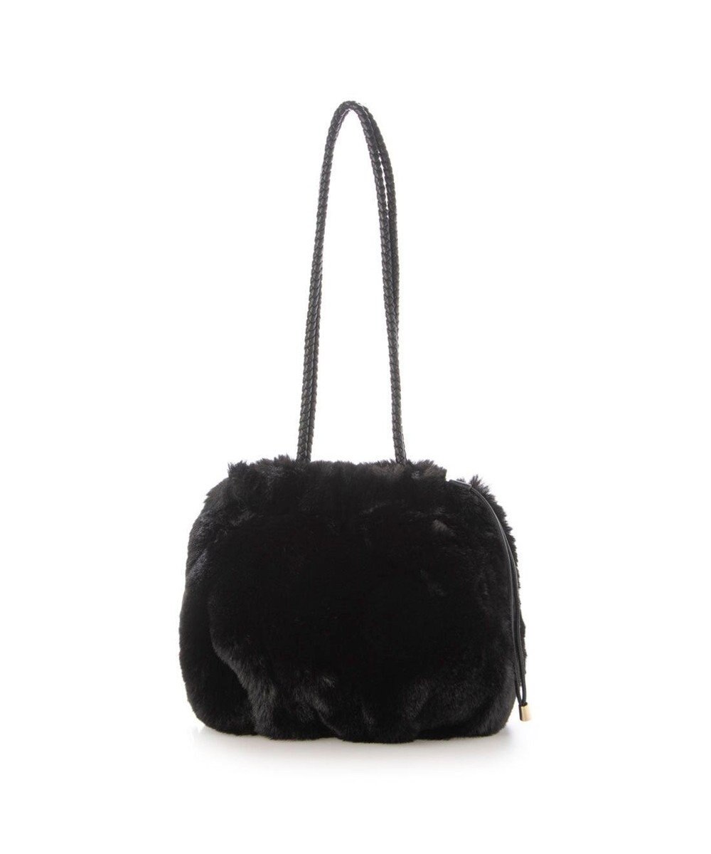 UNBILLION カシュカシュ cachecache / ロングハンドルエコファー巾着トート 