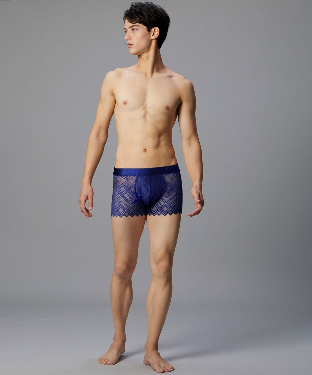 WACOAL MEN WACOAL MEN ボクサーパンツ 【レースボクサー】 フロント快適グラマラス 通気性(本体) 前閉じ 下着 メンズ WT3828 /ワコールメン 