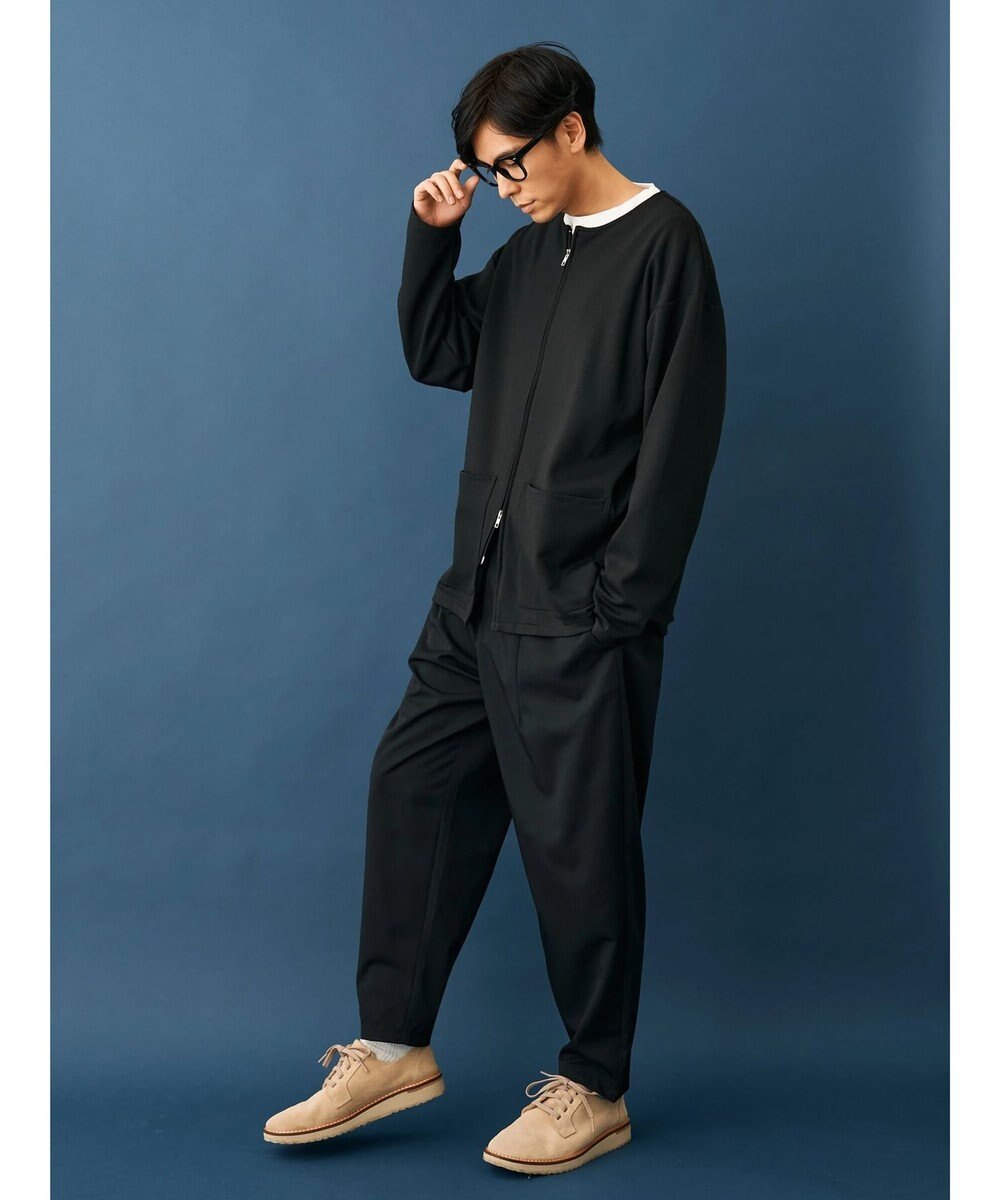 CRAFT STANDARD BOUTIQUE 強撚ポンチラウンドヘムカーディガン 