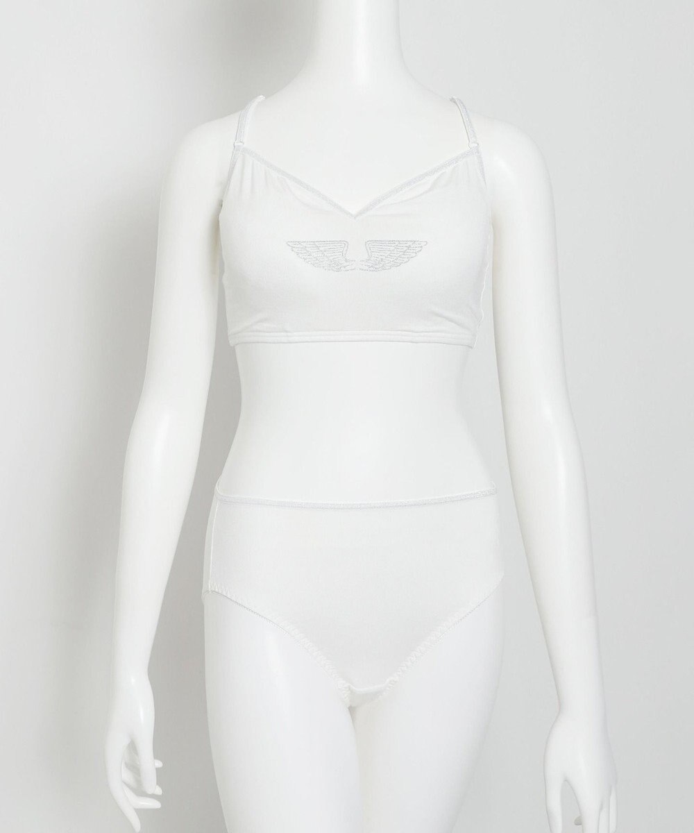 WEGO 【ブラトップ＆ショーツセット】Liliane　Ciel　フェザーラメ 