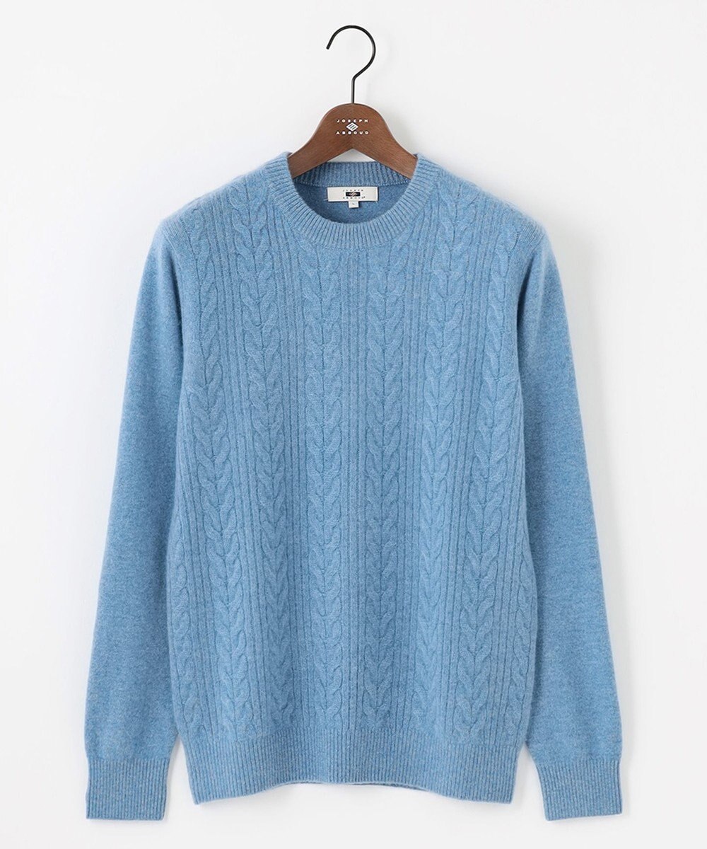 JOSEPH ABBOUD 【暖か・軽量】カシミヤブレンド クルーネック ニット 