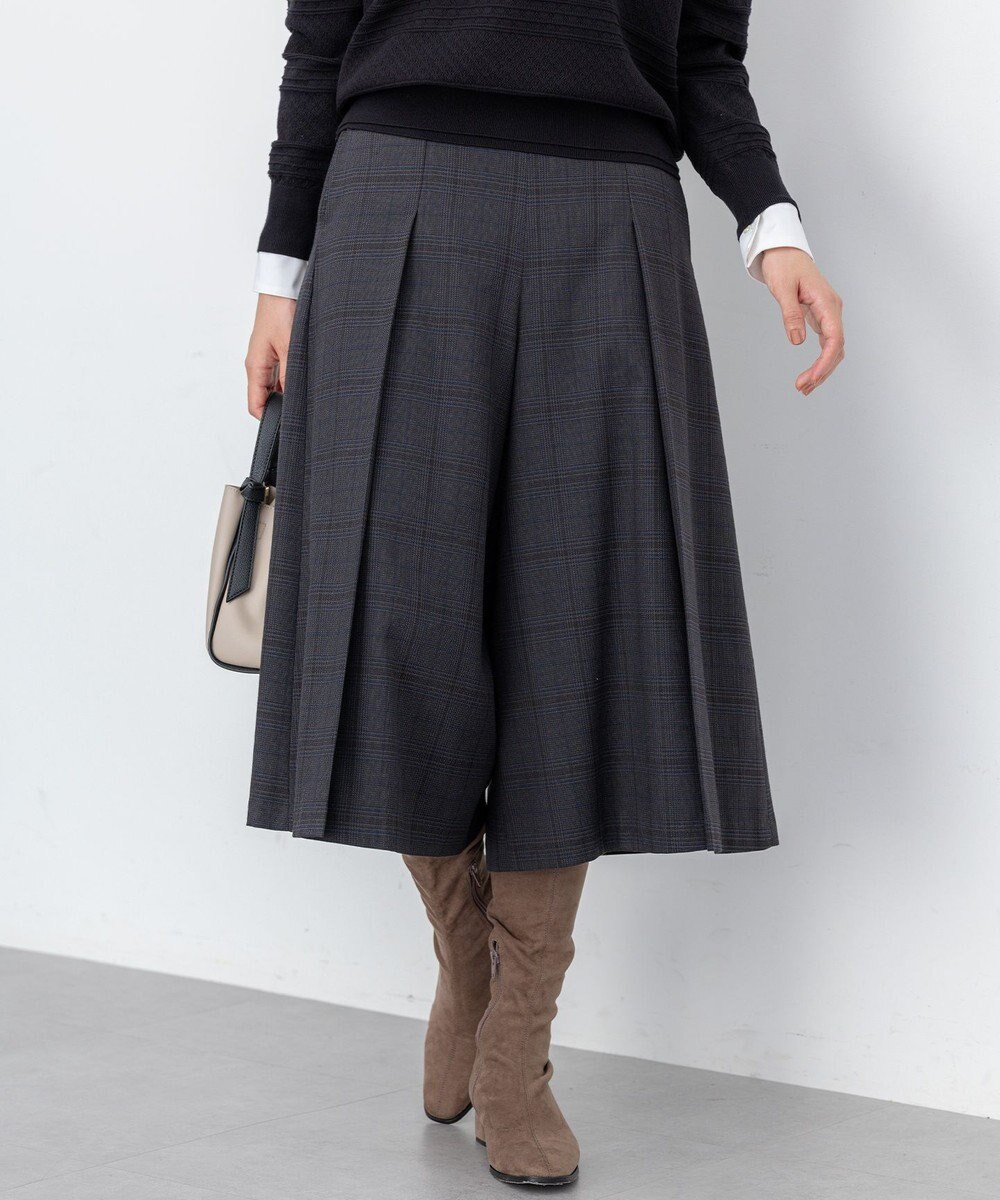 組曲 ハンサムツイルキュロット パンツ 