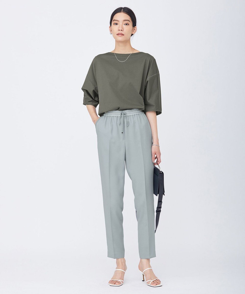 ICB L 【新色追加・洗える】 FluidBackSatin ドロストパンツ 