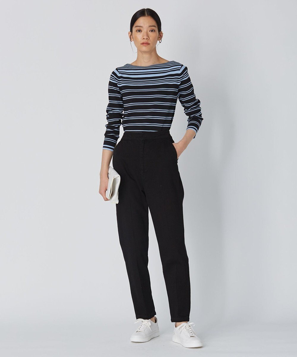 ICB 【洗える】 ハイブリッドボーダー ニットプルオーバー 