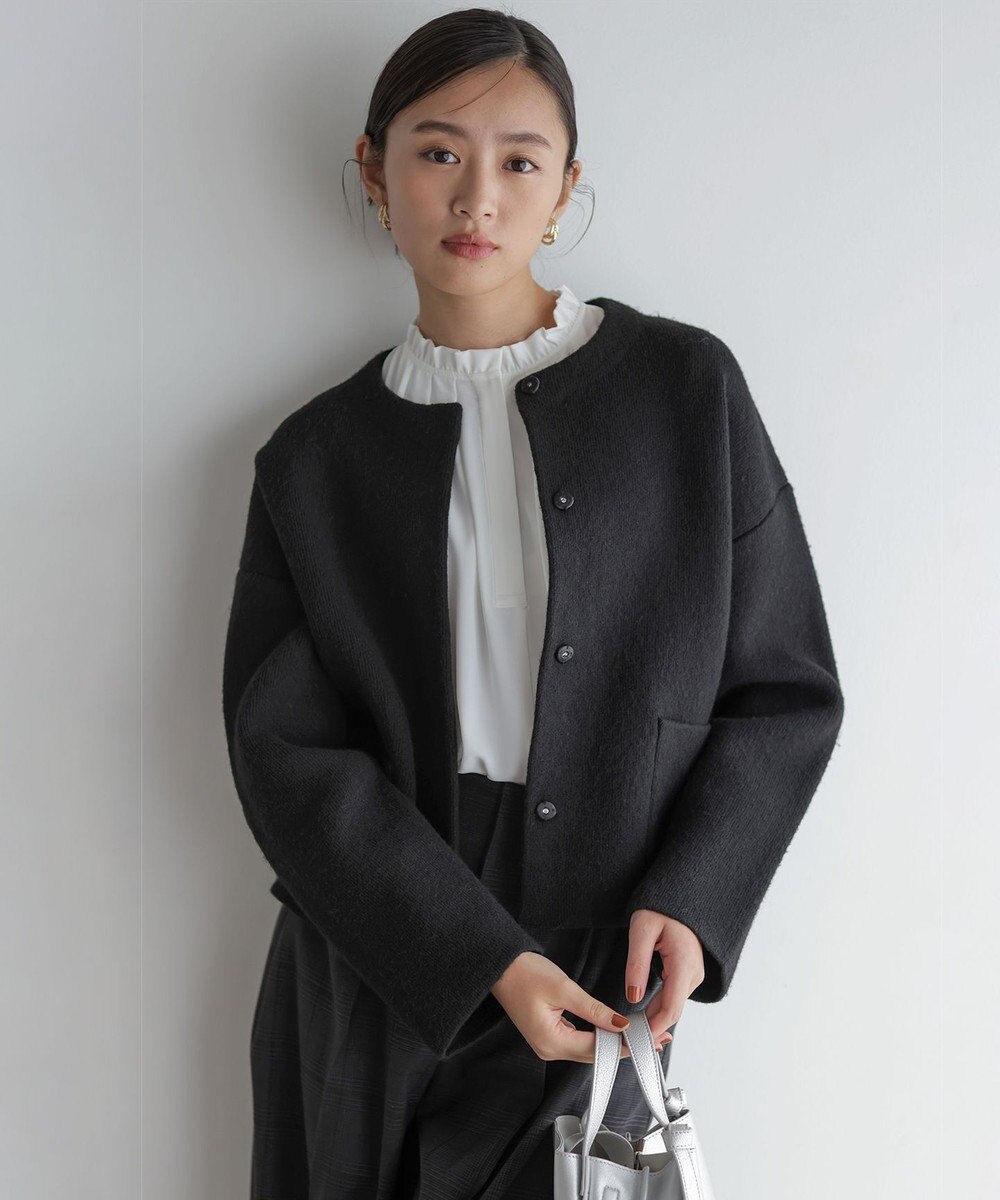 組曲 S ライトデシンフリル襟 ブラウス 