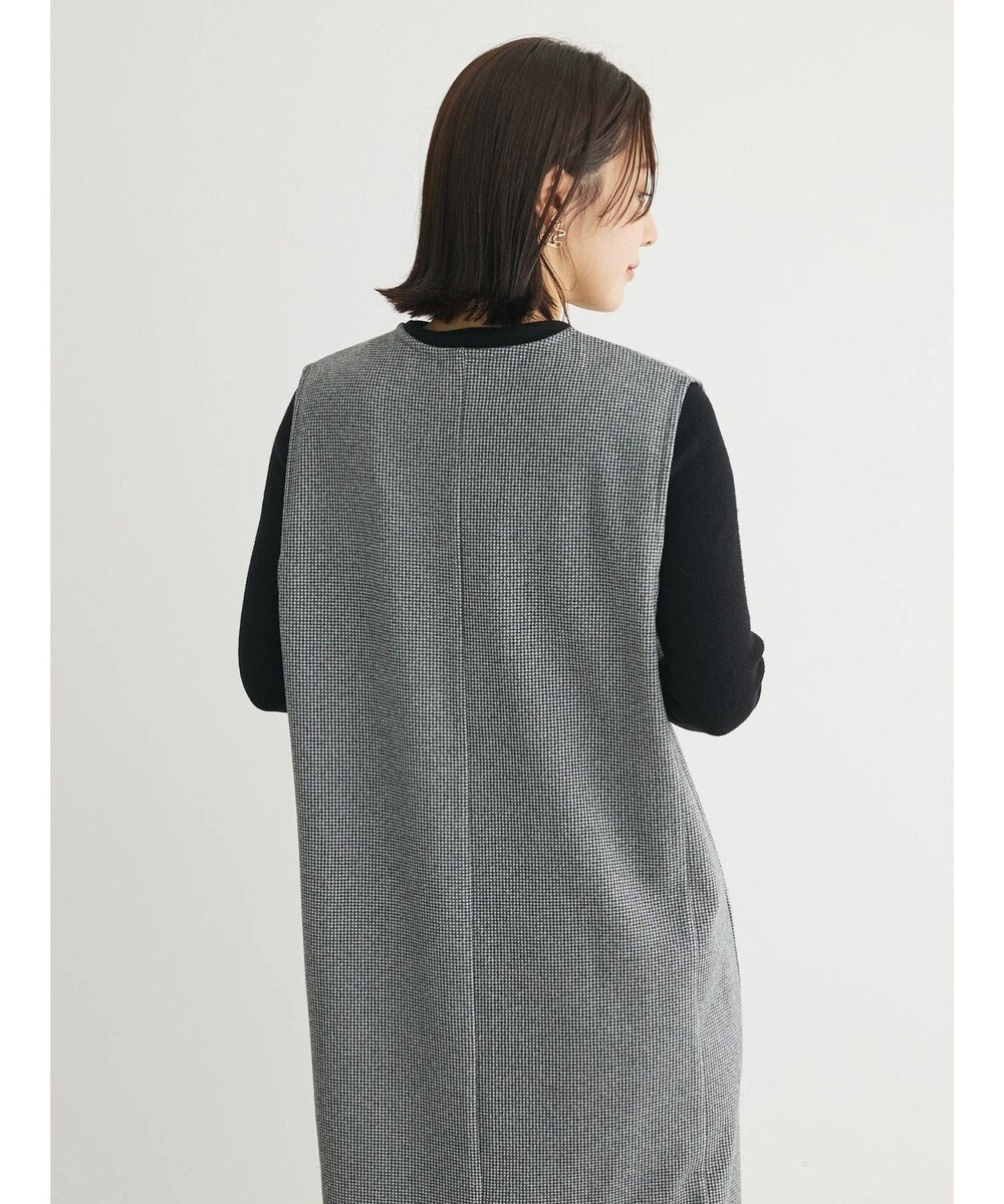 Green Parks 柄圧縮ポンチキーネックジャンスカ 