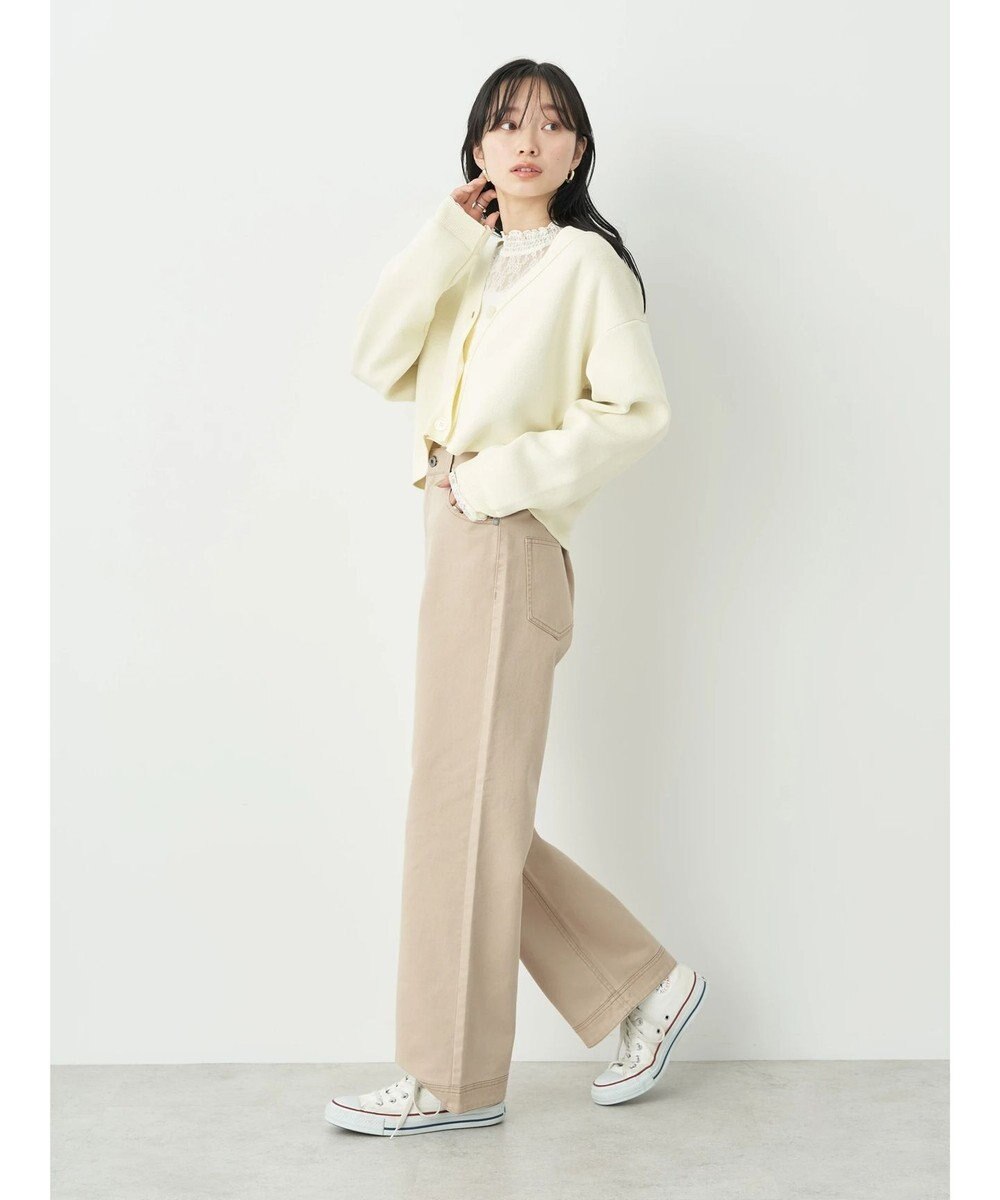 earth music&ecology コットンツイルバギーパンツ 