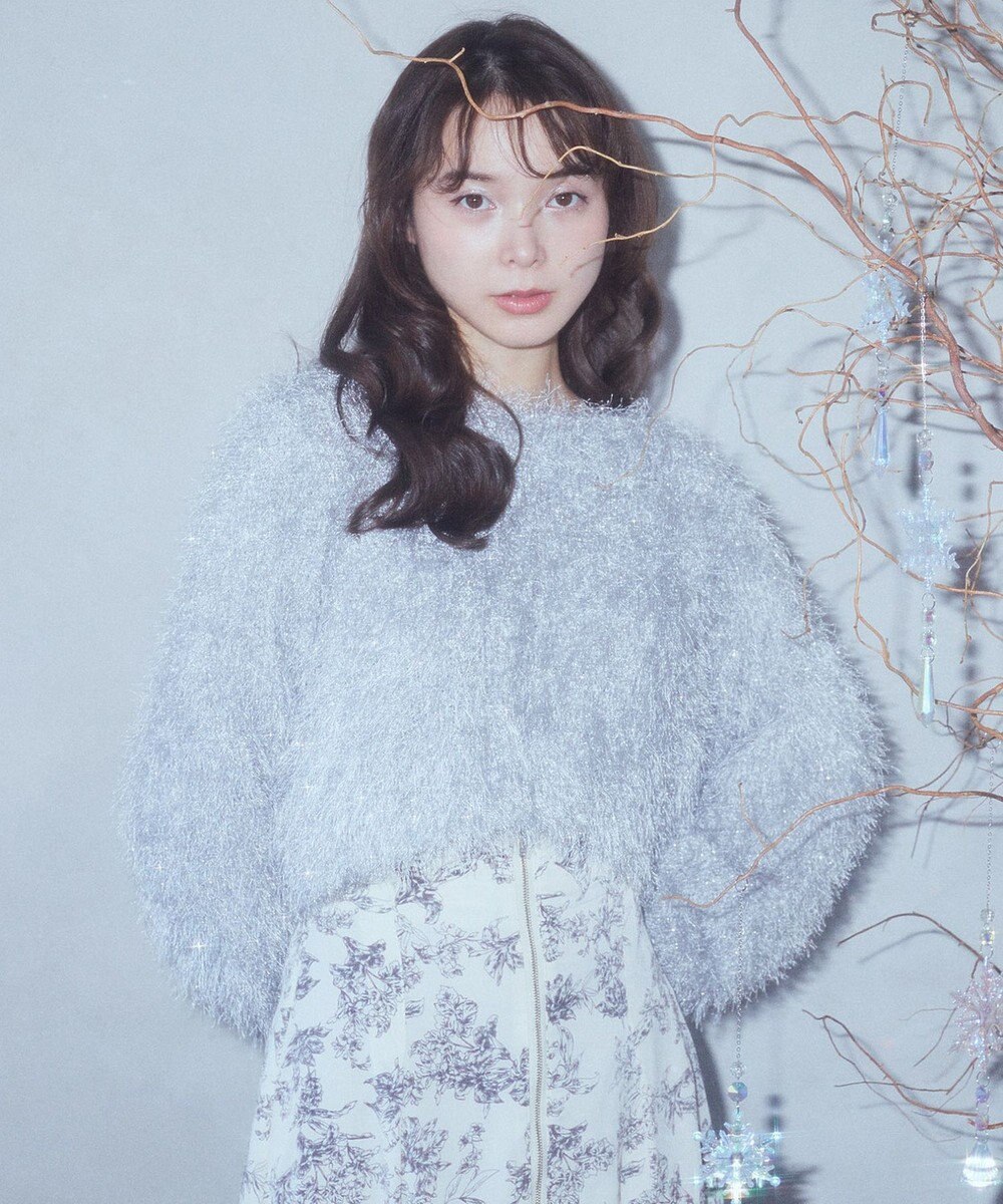 earth music&ecology きらきらフェザーニットプルオーバー 