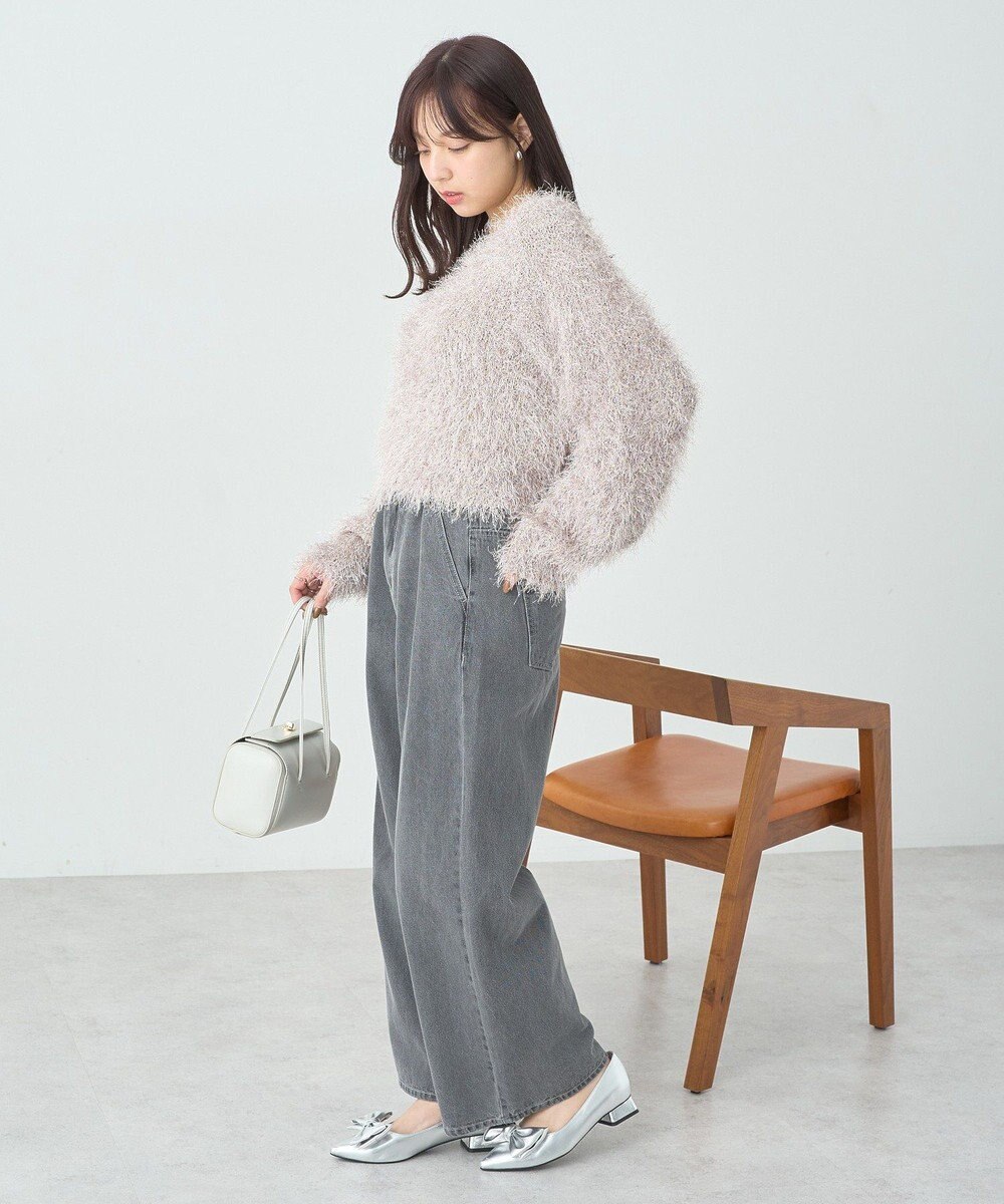 earth music&ecology きらきらフェザーニットプルオーバー 