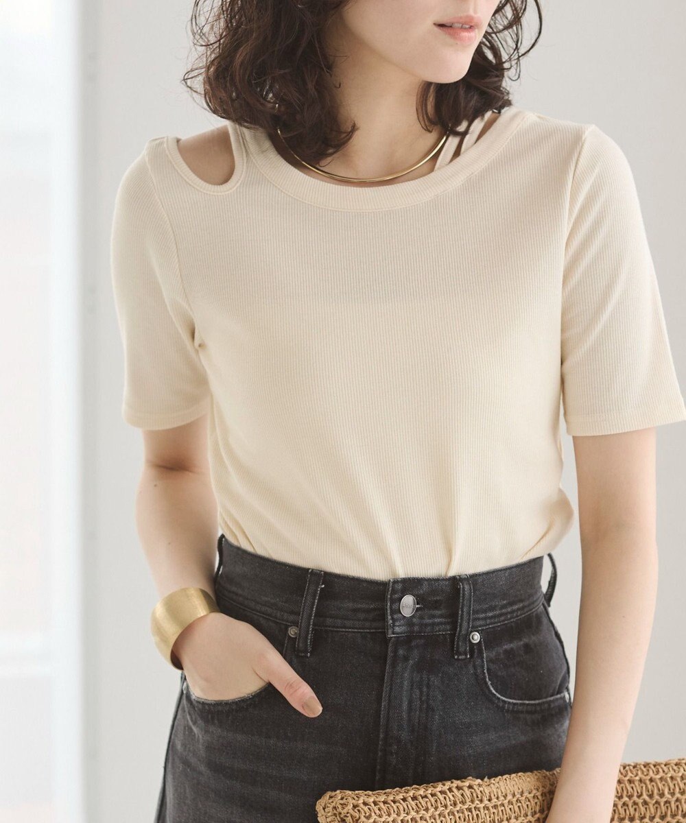 WEGO 【ANGIE VINTAGE】アシンメトリーカットアウトトップス 