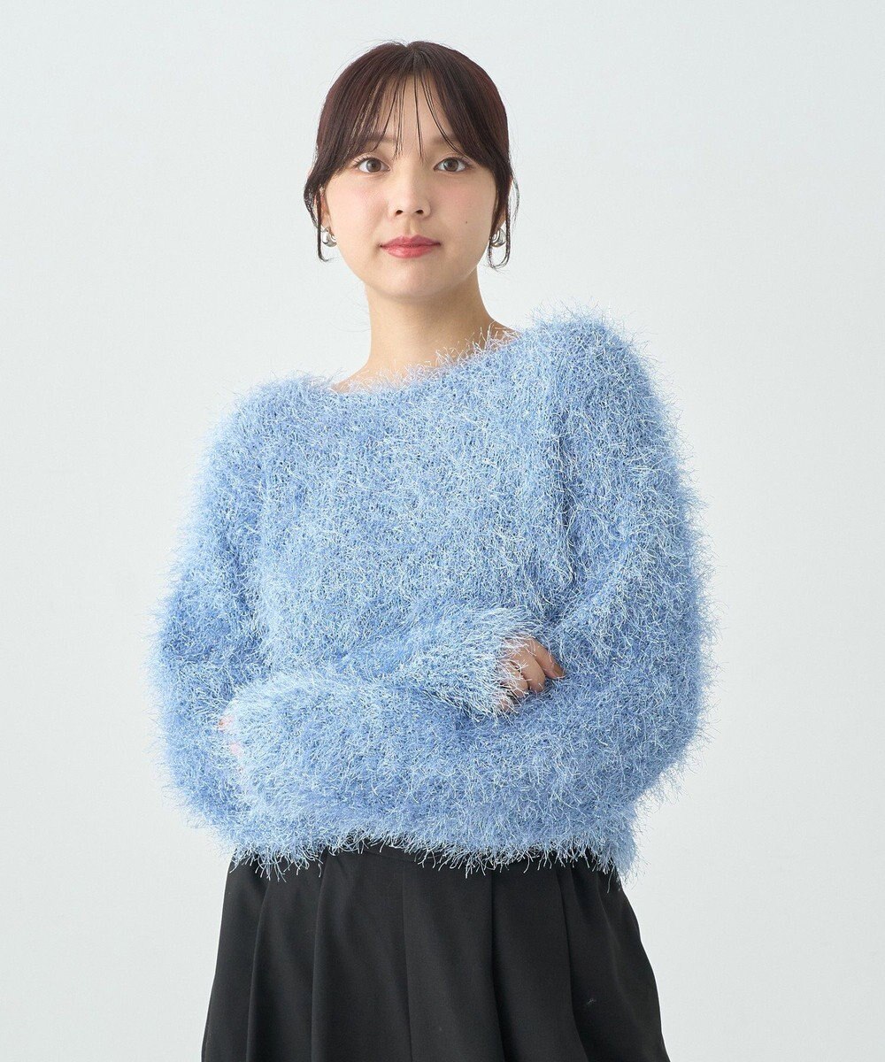 earth music&ecology きらきらフェザーニットプルオーバー 
