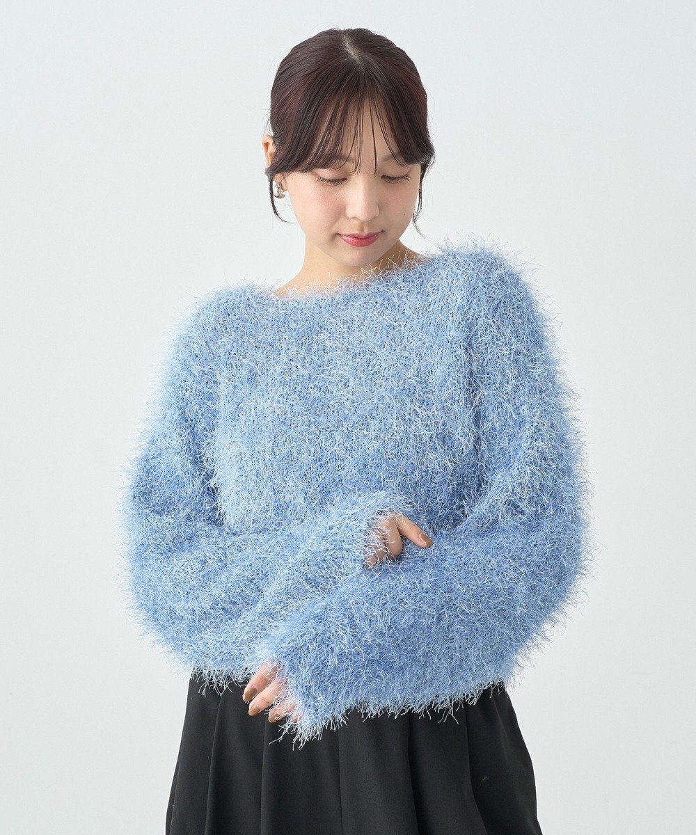 earth music&ecology きらきらフェザーニットプルオーバー 