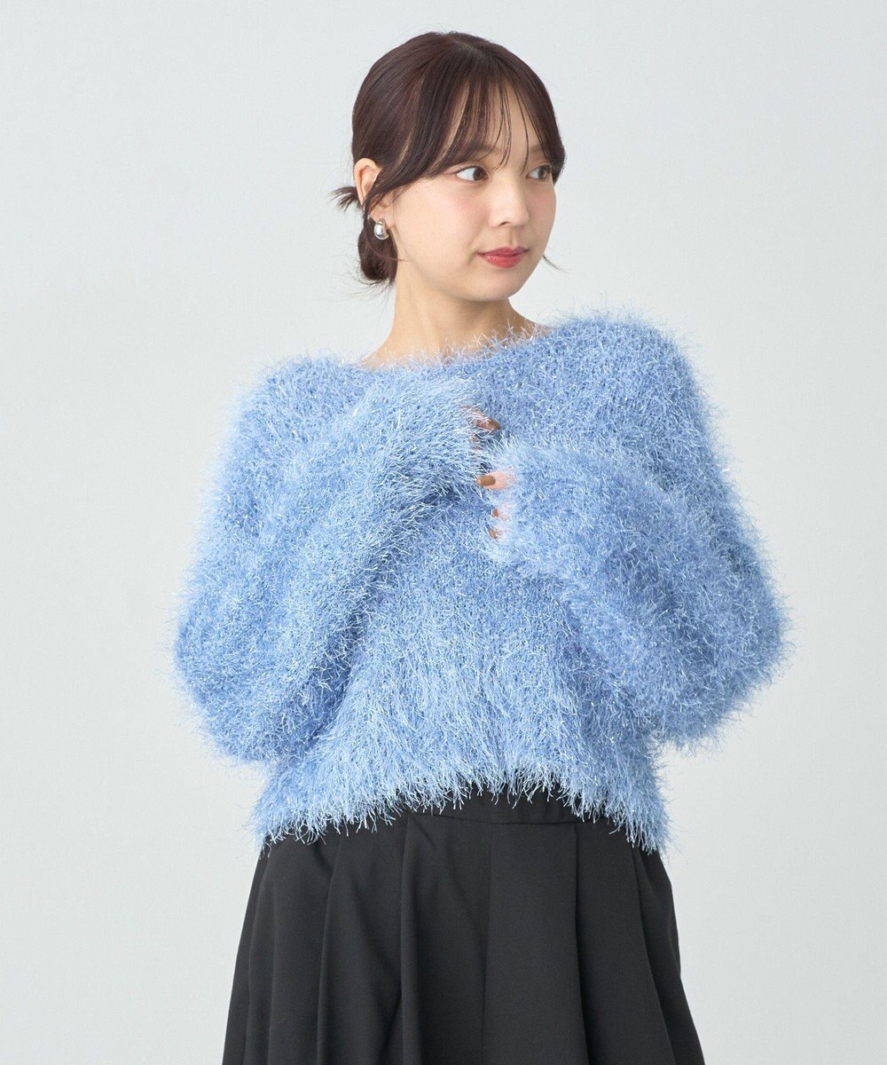 earth music&ecology きらきらフェザーニットプルオーバー 