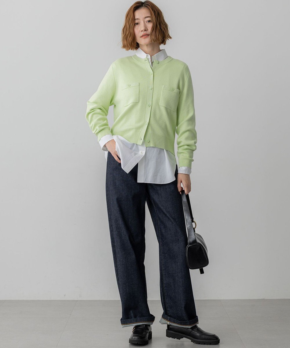 23区 L 【滝沢眞規子さん着用】コットンカシミヤ ポケット カーディガン 