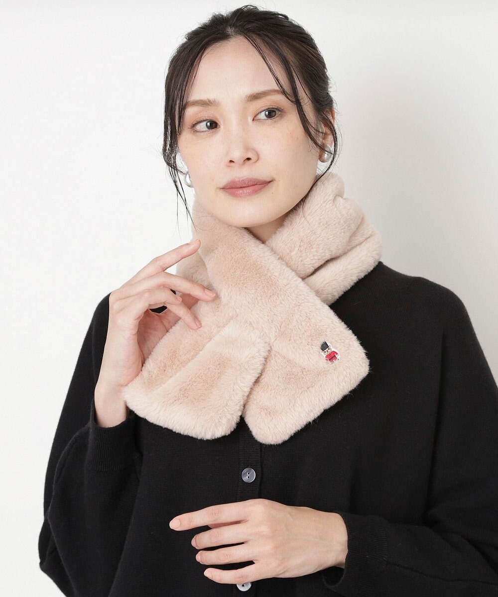 MOONBAT MACKINTOSH PHILOSOPHY(マッキントッシュ フィロソフィー）バッキンガムベア フェイクファー プチマフラー 