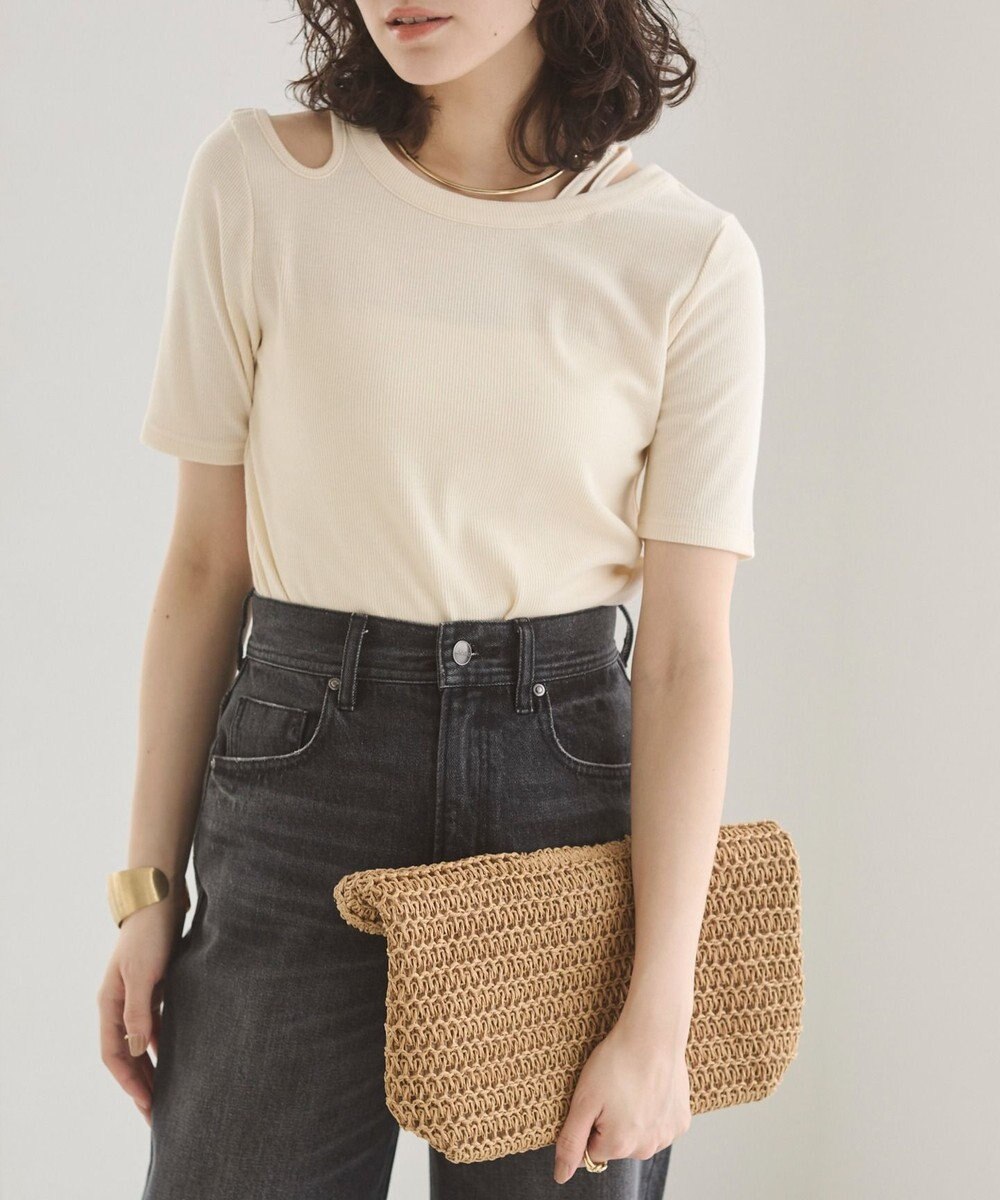 WEGO 【ANGIE VINTAGE】アシンメトリーカットアウトトップス 