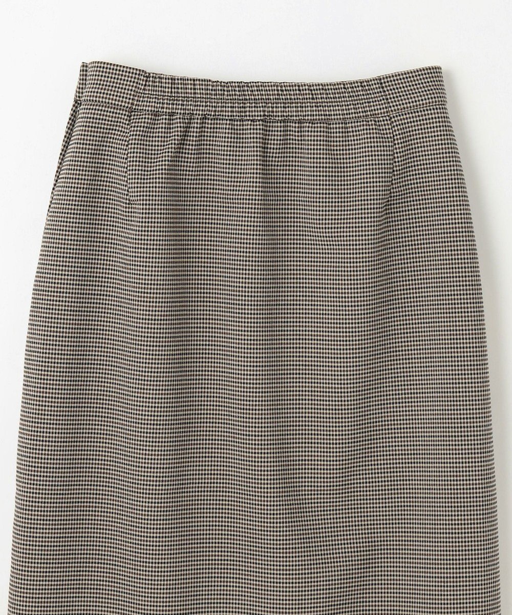 ANY L 【手洗い可/ウエストゴム/裏起毛】チェックボンディングタイトスカート 