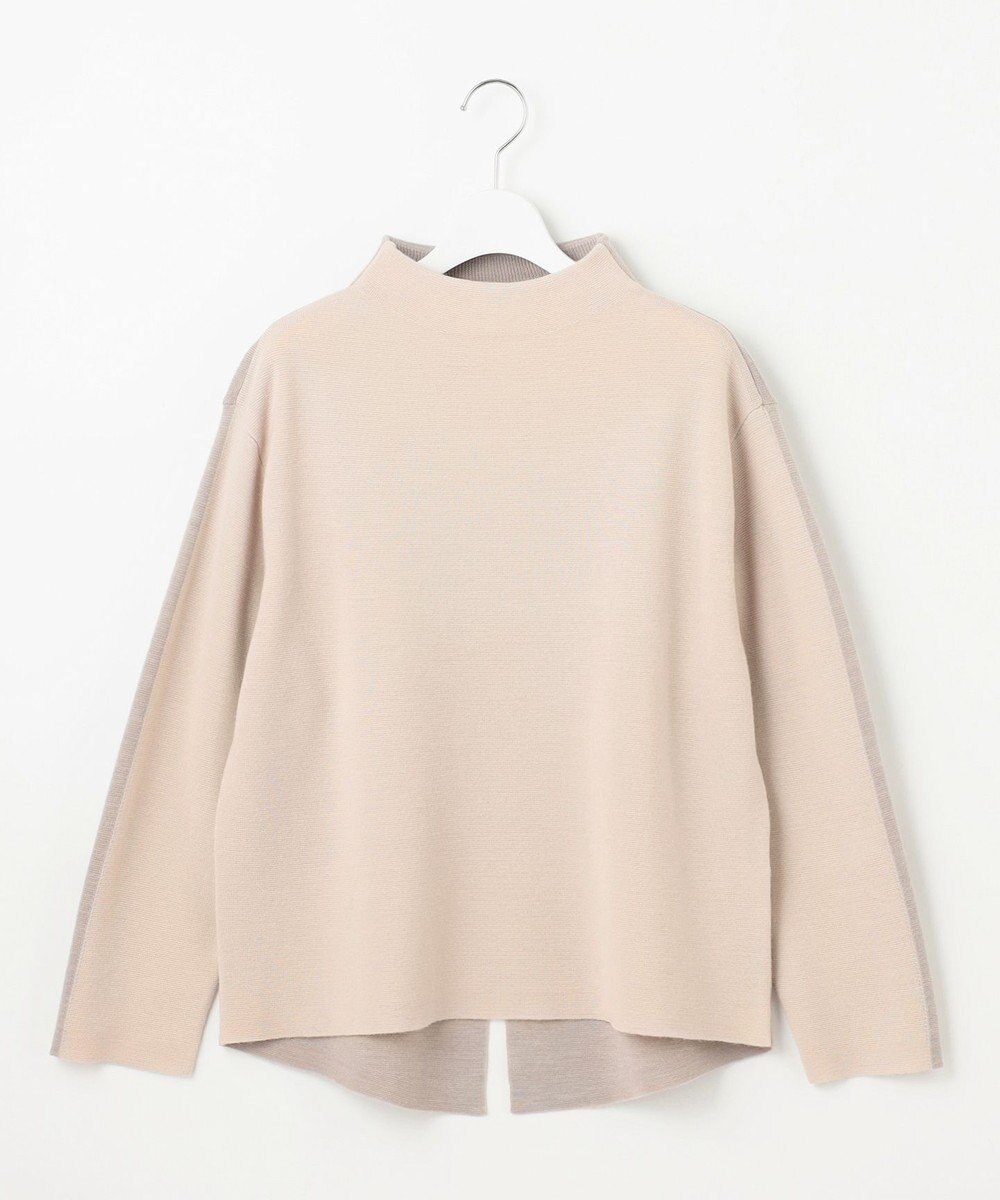 自由区 【セットアップ対応・洗える】ウールミラノボトルネック ニット 