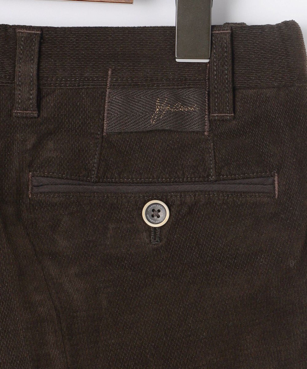 JOSEPH ABBOUD 【ウエストも伸びる！/暖かパンツ/オーガニックコットン使用】ライスコールストレッチパンツ 