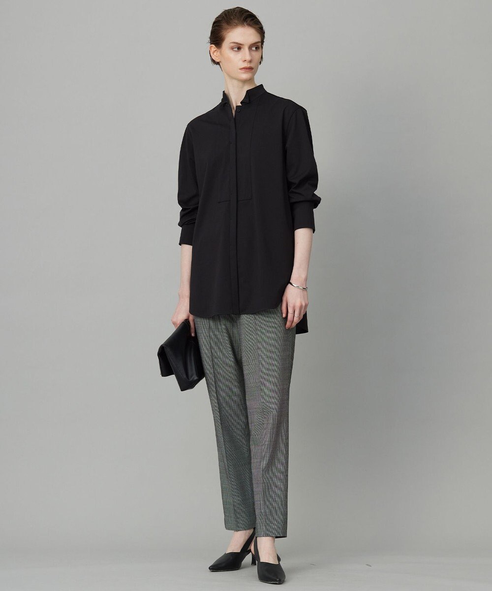 ICB L 【洗える】 ブラウスライクジャージー ロングカットソー 