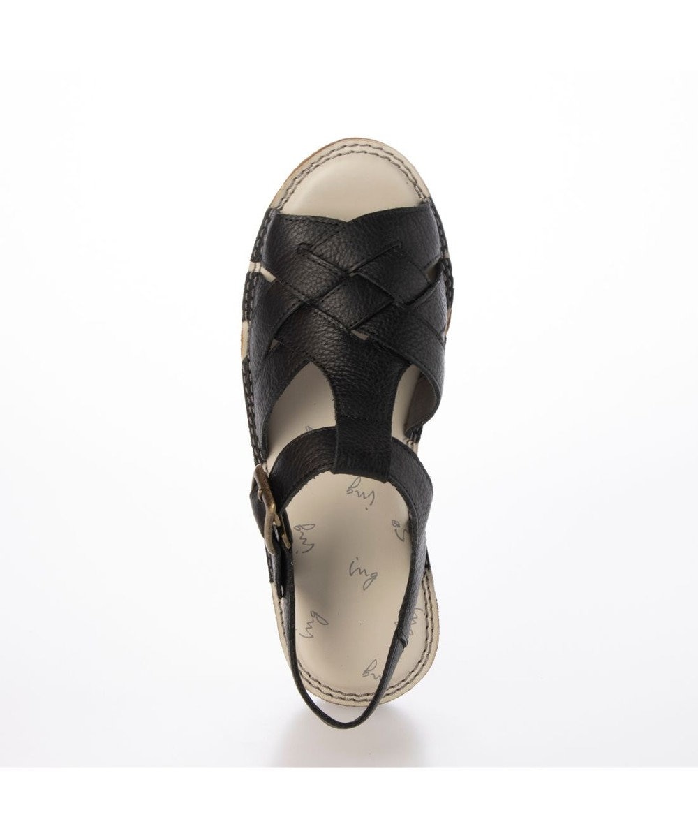 ing <ing>【サスティナブル】クロスメッシュデザインサンダル 