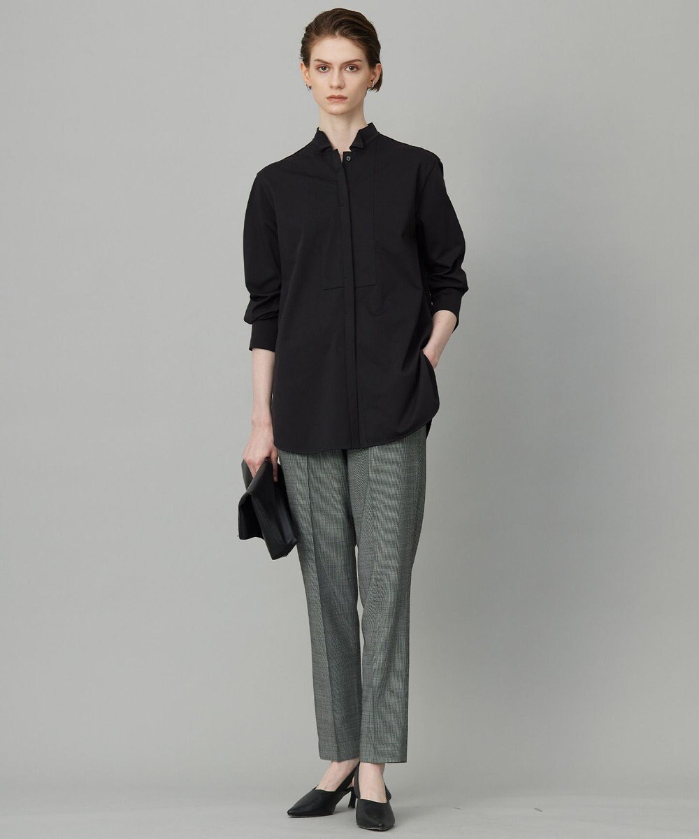 ICB L 【洗える】 ブラウスライクジャージー ロングカットソー 