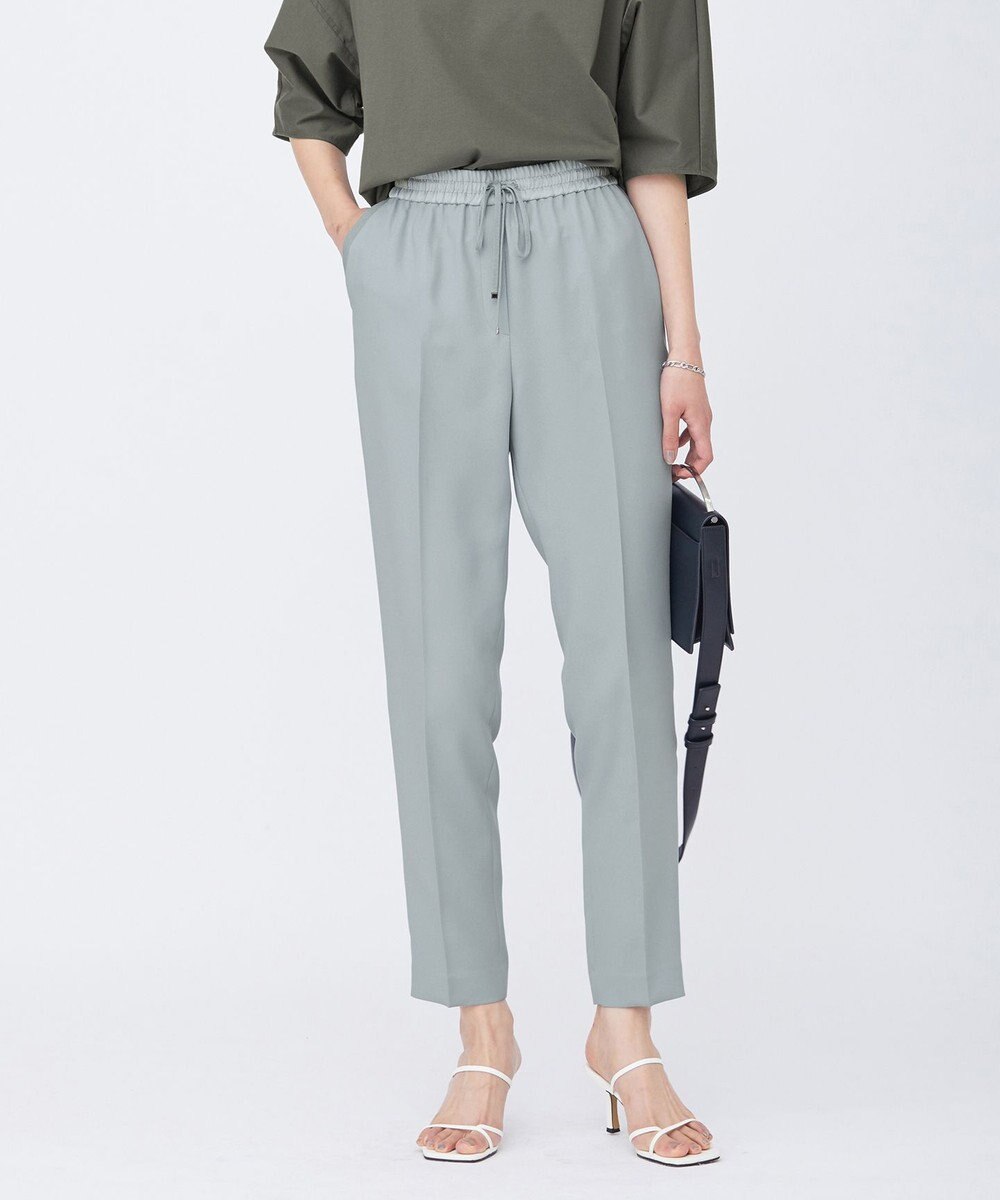 ICB L 【新色追加・洗える】 FluidBackSatin ドロストパンツ 