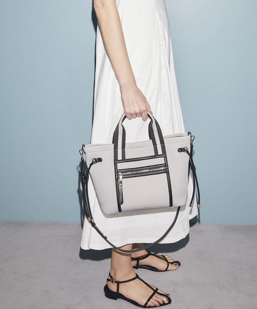 TOPKAPI 【新色追加】【TREASURE TOPKAPI】ネオプレン フロントポケット 2way ショルダー付き ミニトートバッグ 