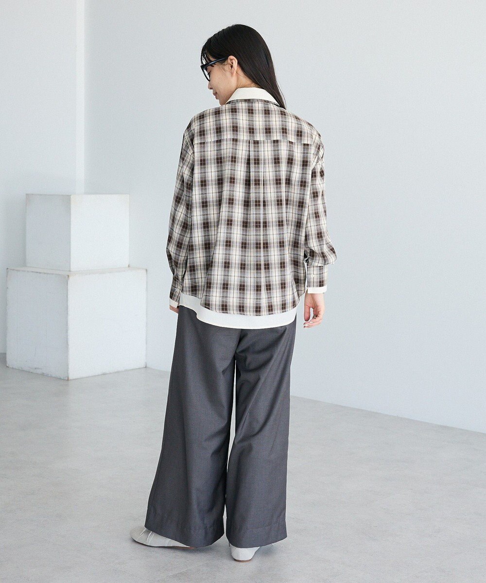 CRAFT STANDARD BOUTIQUE レイヤードライクチェックシャツ 