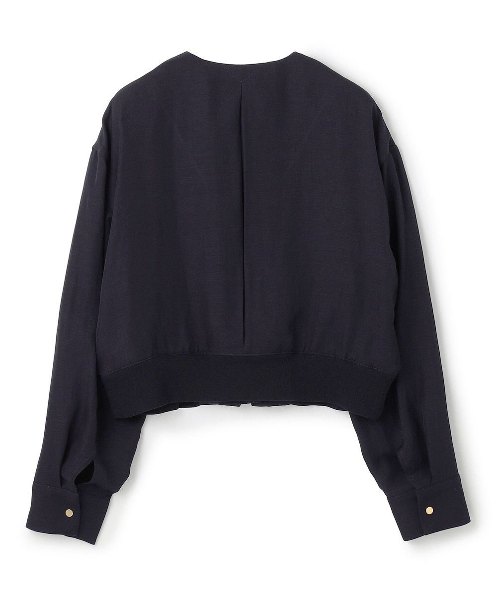 BEIGE， 【洗える】BERNARD / リネンノーカラーラップブルゾン 