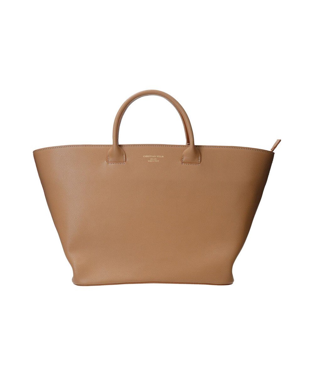 INTER-CHAUSSURES 【CHRISTIAN VILLA】ラージサイズレザーハンドバッグ 