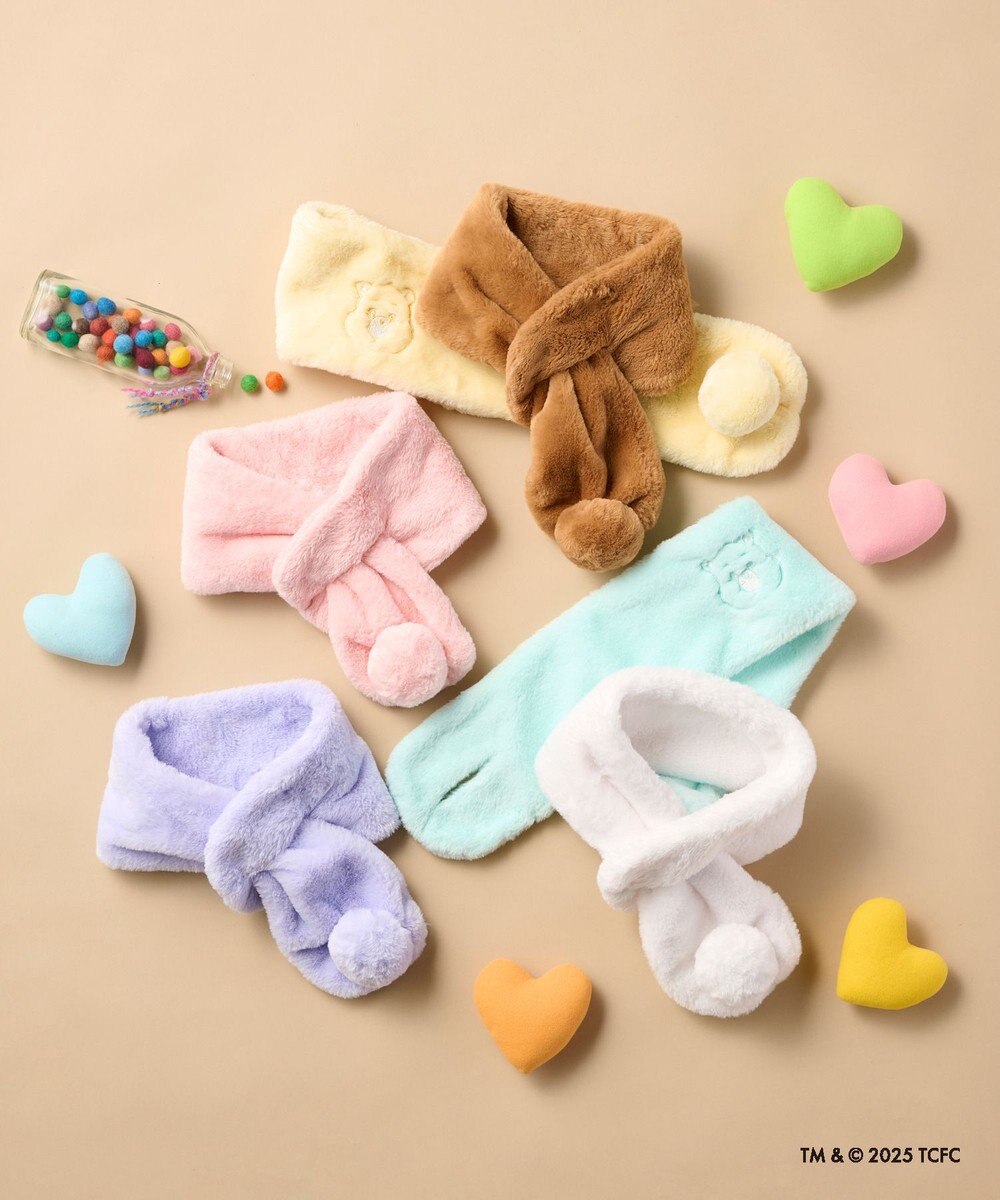 MOONBAT Care Bears(ケアベア) フェイクファーマフラー 手洗い可能 