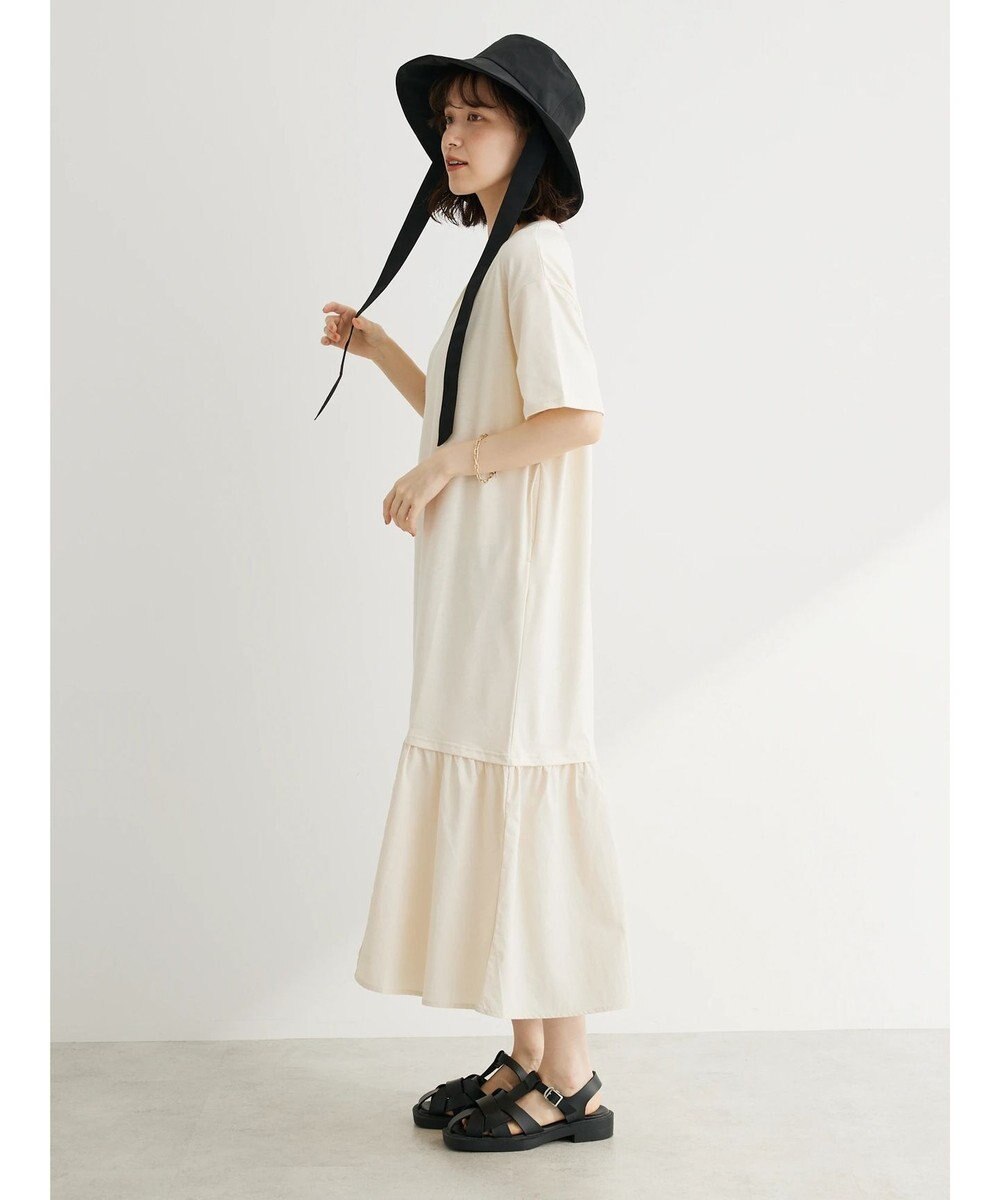 Green Parks 裾切り替えＴＥＥワンピース 