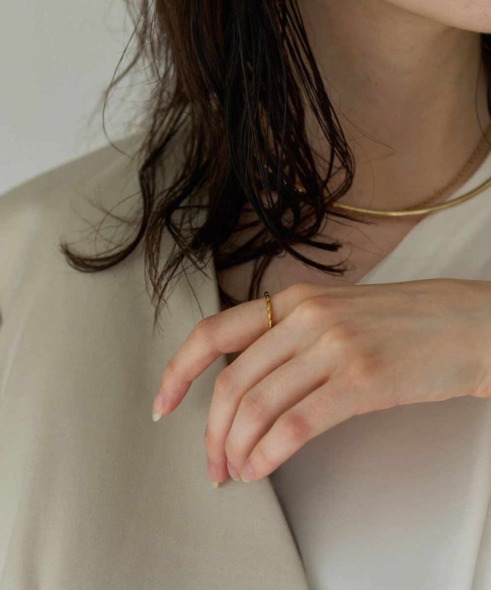 Phoebe 〈金属アレルギー対応〉エターナルドットリング　ゴールド　ステンレス 