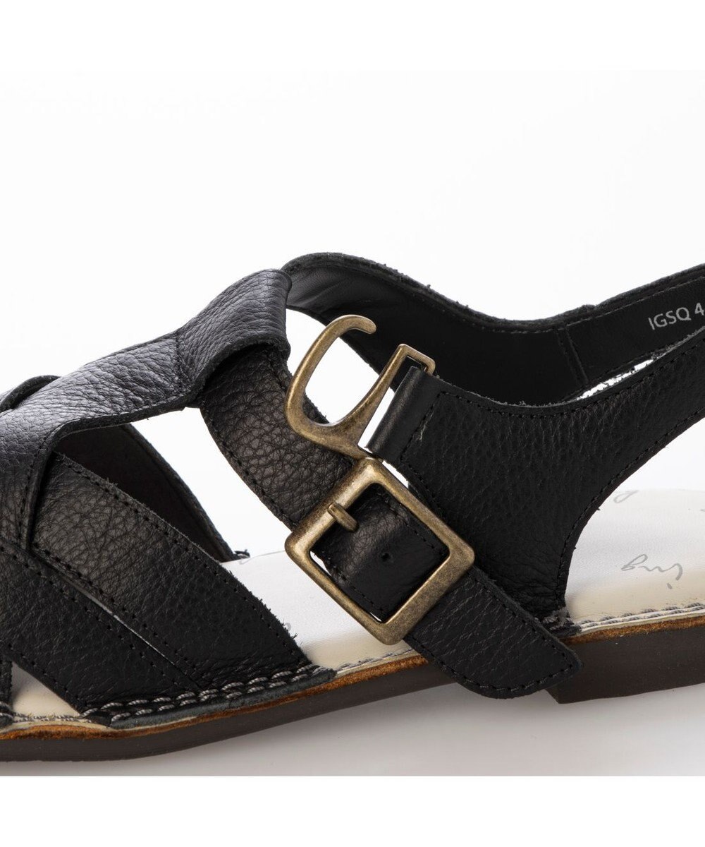 ing <ing>【サスティナブル】クロスメッシュデザインサンダル 