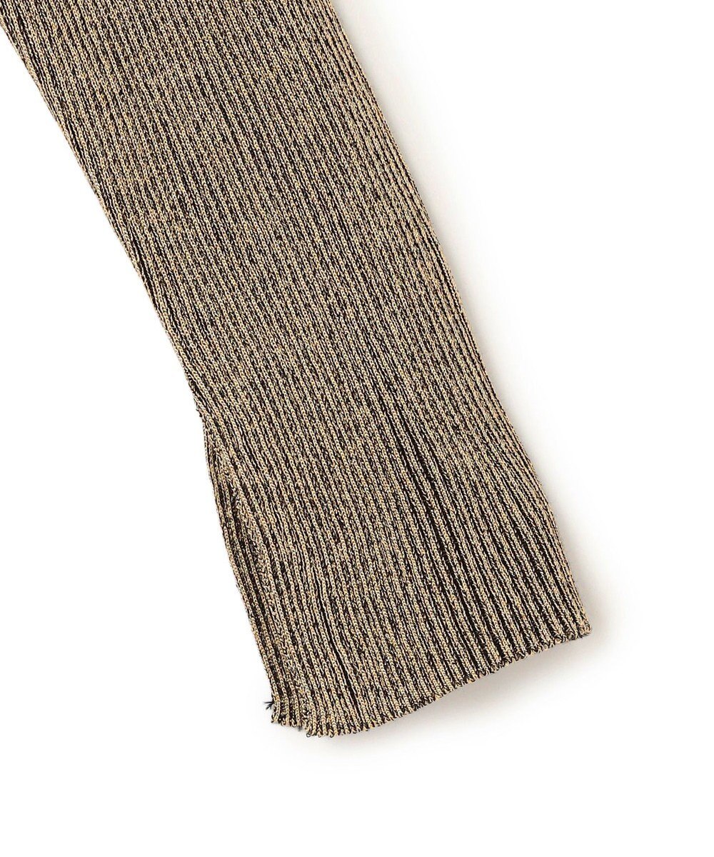 uncrave ラメニット タートルトップス 