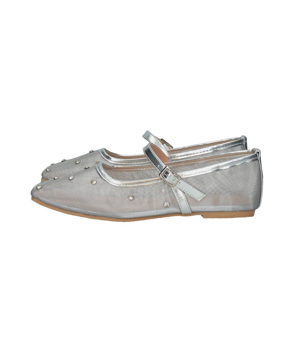 Bridget Birkin 【Bridget Birkin】ドットビジューチュールフラットシューズ 