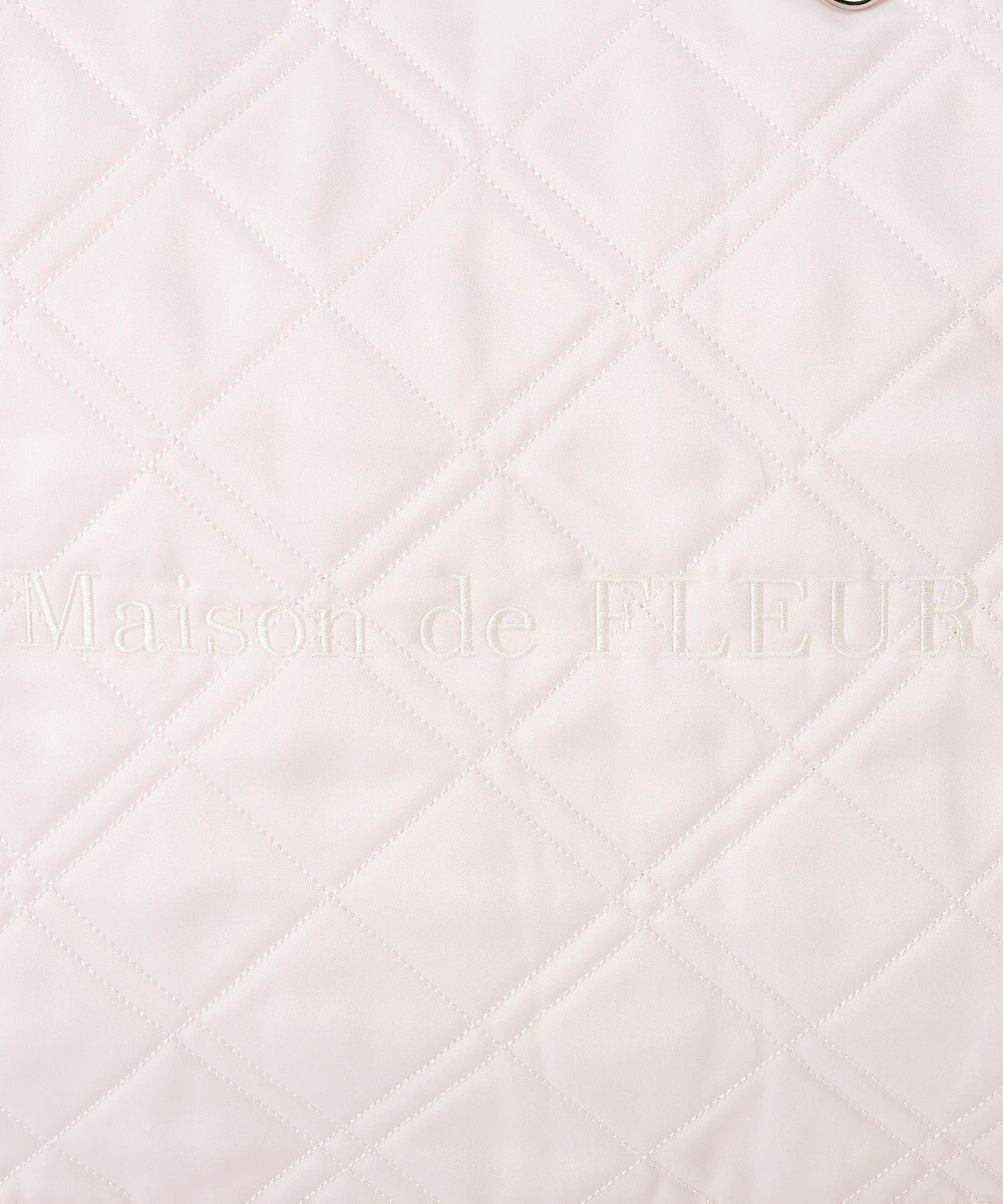 Maison de FLEUR ギャザーハンドルキルティングキャリーオンバッグ 