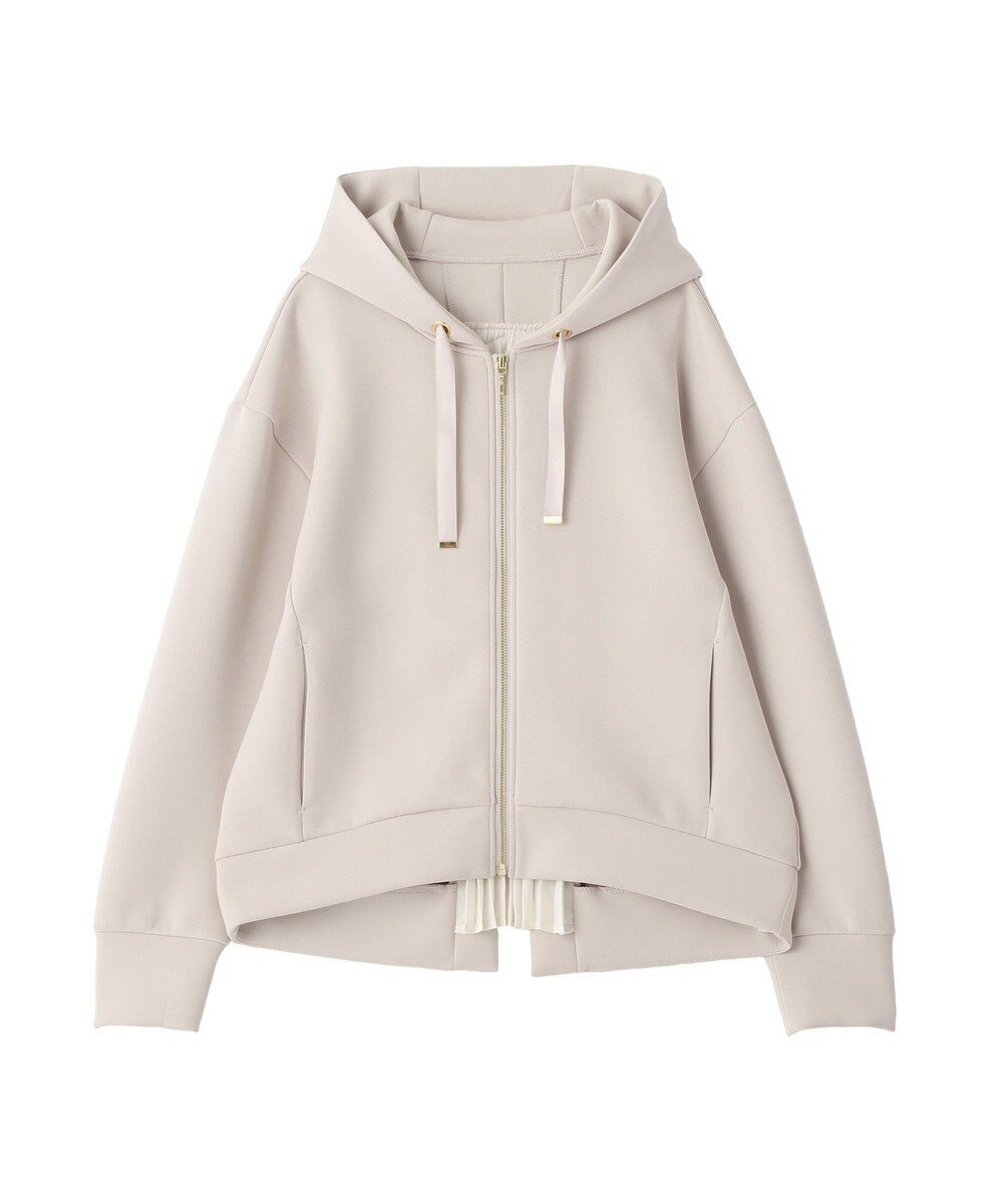 YECCA VECCA バックプリーツZIPフーディー 